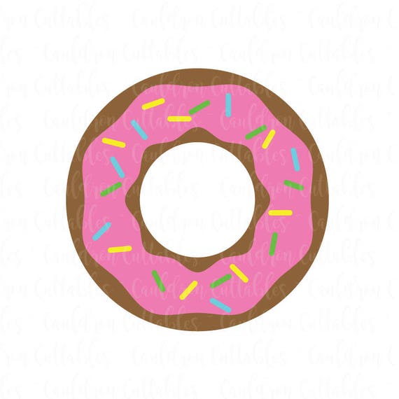 Download Donut SVG File Doughnut Clipart Sweet Food DXF EPS Png Cut