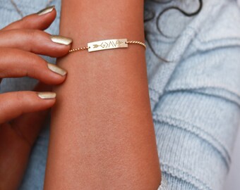 Dieu est plus grand que les hauts et les bas Bracelet, Bracelet Christian, source d’inspiration, Bible, Confirmation Jewerly, argent or Rose • BB25x61