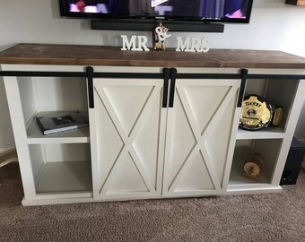 Barn Door TV Stand / Media Console