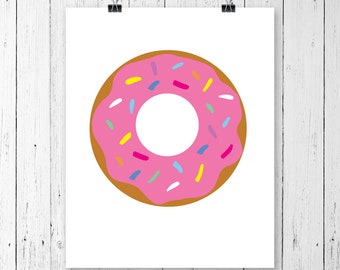 INSTANT DOWNLOAD! SVG, Sprinkle Donut Doughnut Svg, Dxf, Png, Pdf, Donut Cut file, Donut cutting file, Donut, Dxf Silhouette Cricut Vinyl