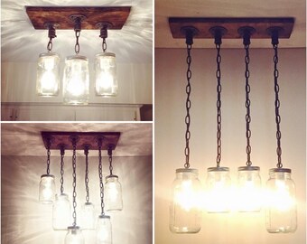 Rustic Industrial Modern Handmade Mason Jar Chandeliers Lighting 346 Rustic Industrial Modern Handmade Mason Jar Chandeliers Lighting 346