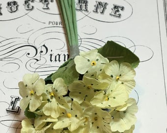 Vintage millinery yellow flower bunch Spring