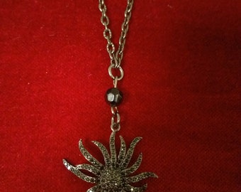Pave Sunburst necklace