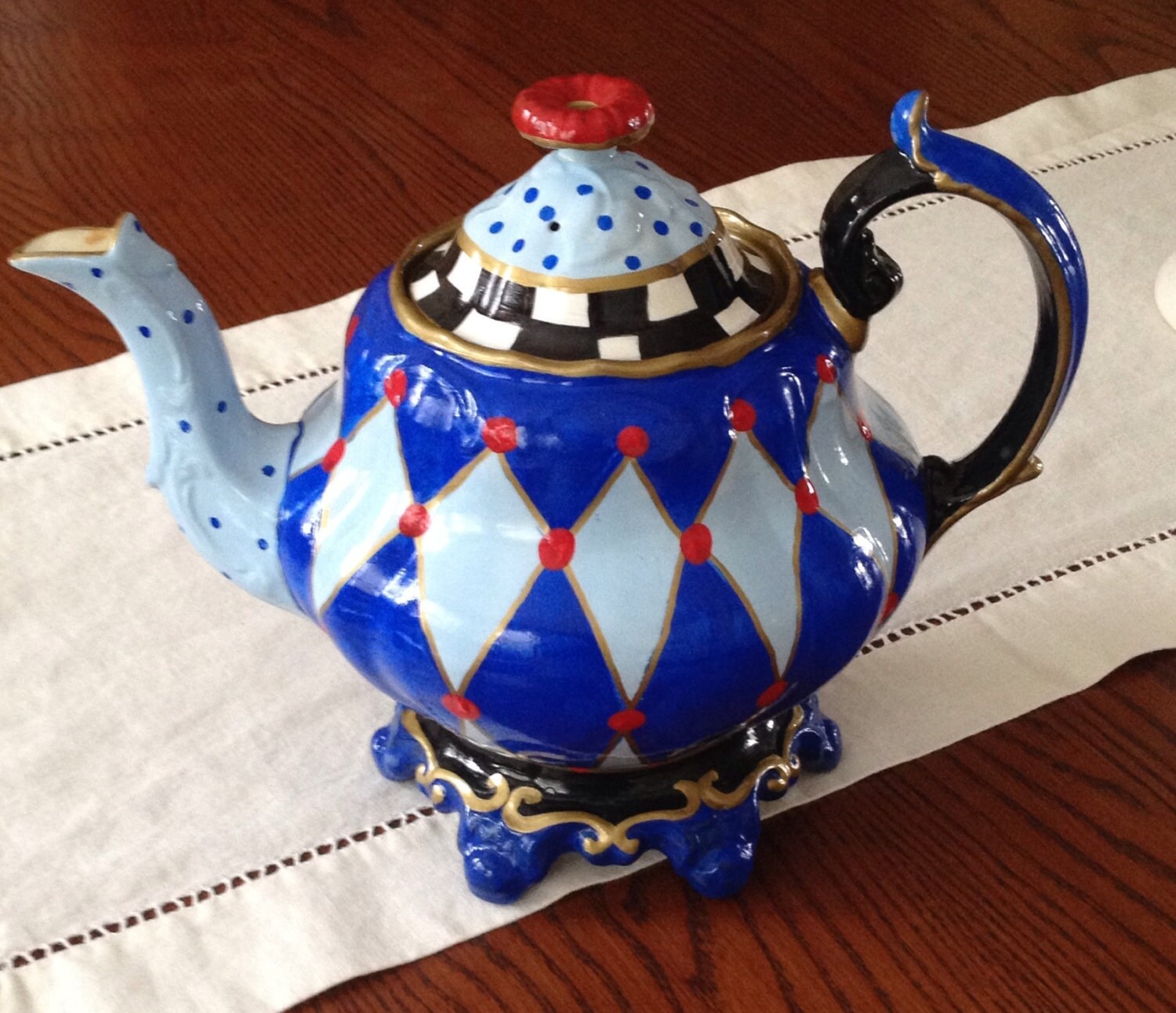 Custom Hand Painted Teapot/Coffee pot