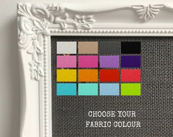 Fabric Pin Board | Hessian Fabric Pin Board | Noticeboard | Bulletin Board |Made To Order Pinboard | Choose Your Colour Fabric |