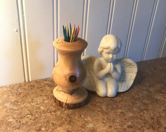 Natural wood Toothpick holder