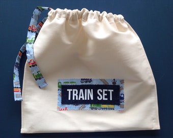 Personalised Drawstring Toy Storage Bag