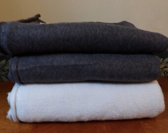 Lot of 3 Pieces of Grays Fleece New & Unwashed F50
