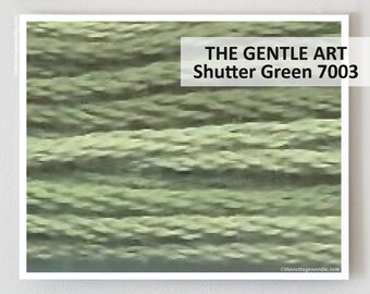 SHUTTER GREEN 7003 Gentle Art GAST hand-dyed embroidery floss cross stitch thread at thecottageneedle.com