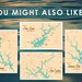 Lake Burton GA Map Print