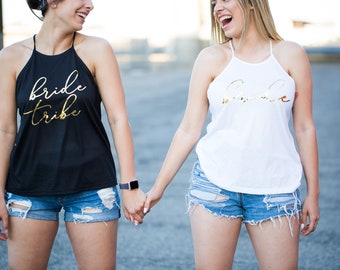 bachelorette party tanks, bride tribe tank tops,bridal party tanks,bachelorette party shirts,bachelorette shirts,bridesmaid tank
