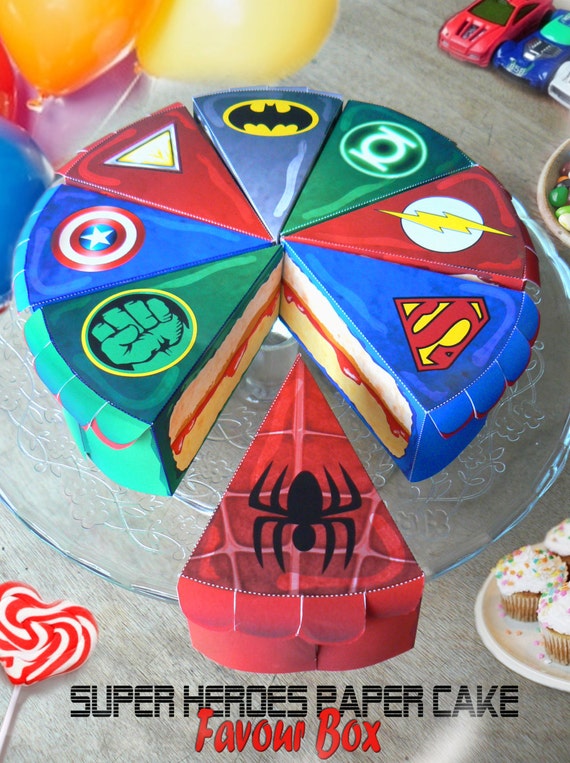 super heros 8 boites gteaux en papier tlchargeable instantannment anniversaire batman superman ironman flash green lantern spiderman - Gateau Super Heros super heros 8 boites gteaux en papier tlchargeable instantannment anniversaire batman superman ironman flash green lantern spiderman - Gateau Super Heros