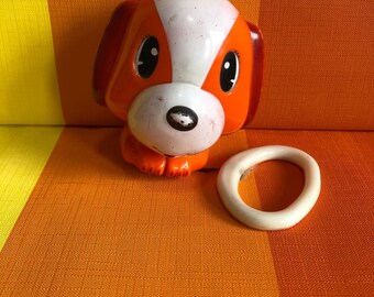 Vintage Baby Music Box Made In Hong Kong Sound Dog 70s UK Design