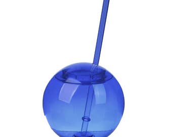 Mini Blue Party Cup, Mini Blue Party Bomb, Party Favor Cup, Kids Party Cup, Ball Shaped Cup, Acrylic Party Cup, Round Cup, Carnival Party