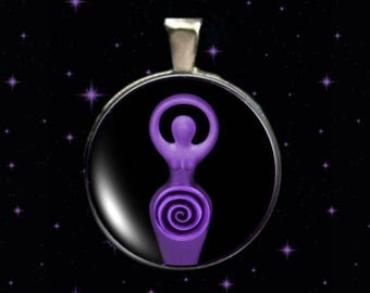 Spiral Goddess Pendant, Spiral Goddess, Ancient Goddess.