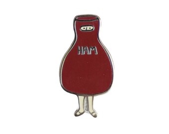 Scout's Ham Costume Enamel Pin - Literary Lapel Pin // Hard Enamel Pin, Cloisonné, Pin Badge