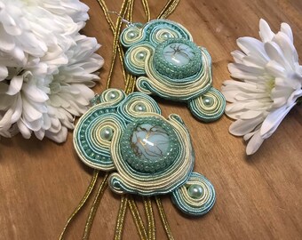 Soutache handmade earrings