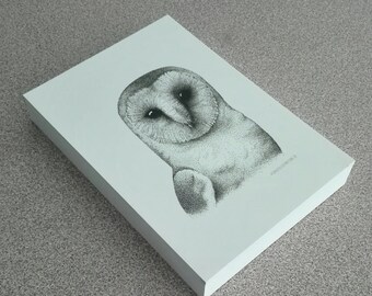 Owl dotwork • Wall Art (14.8 x 21.0 cm, 5.8 x 8.3 inches)
