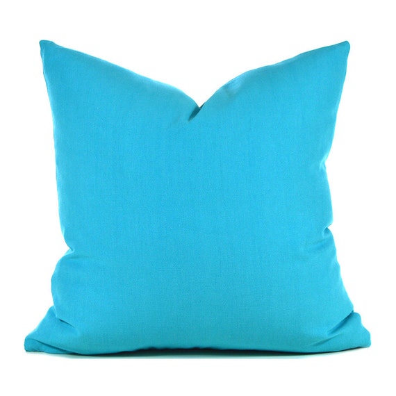 Blue Pillow Covers ANY SIZE Decorative Pillow Cover Aqua