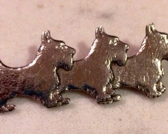 Sterling Silver Scottie Pin/Brooch