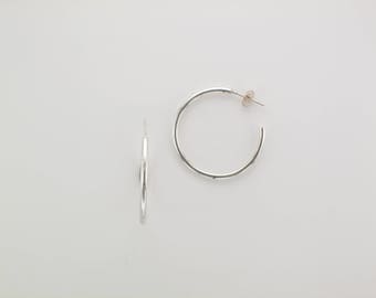 Sterling Silver Hoops Earrings