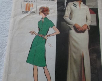 Clearance Sale UNCUT Pattern Pieces Vintage 1970s Simplicity Pattern 5320 Size 10 Misses' Jiffy Knit Dress in Two Lengths Simple to Sew