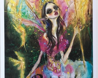 One last wish. Fairy Queen- 11x14" print by Dustin Bailard.