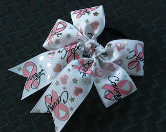 Breast Cancer Awareness Hair Bow