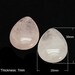Rose Quartz Teardrop / Pear Cabochon 20mm x 30mm