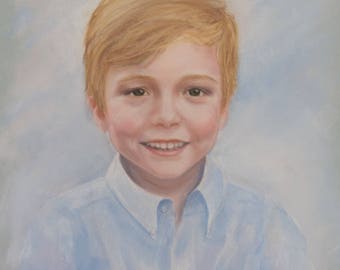 CUSTOM Pastel Portrait - boy