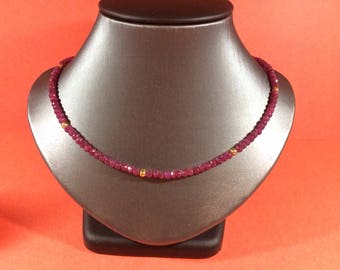 Fathers Day Bestseller SALE 30% , Ruby Necklace, Ruby Necklace, Natural Ruby Necklace, Genuine Ruby Gemstone Necklace, Birthstone Necklace