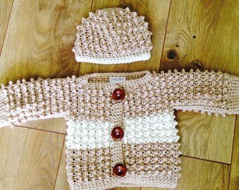 Baby Sweater Set Cream