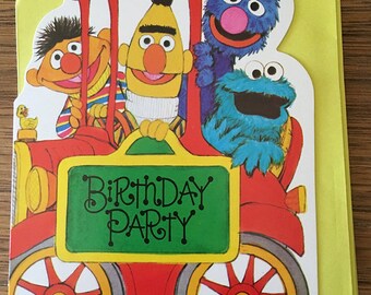 Vintage | Sesame Street | Birthday Party | Invitations c.1977