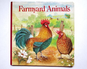 Farmyard Animals, a Vintage Children's Book