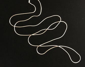 Very Long Sterling Silver Snake Chain