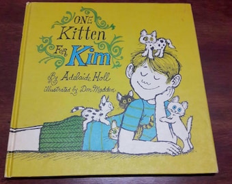 One Kitten For Kim by Adelaide Holl, Vintage Illustrated Weekly Reader