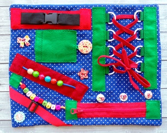Fidget blanket for dementia blanket skills board Busy board baby Sensory board Fidget quilt Montessori materials Memory blanket Activity