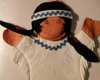 Native Canadian vintage puppet