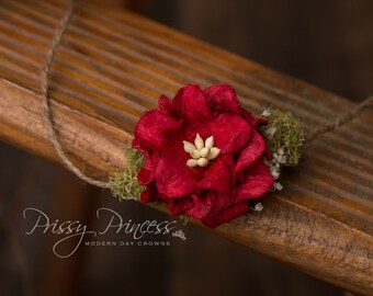 Newborn Headband, Headband, Flower Tieback, Sophia, Newborn Tieback, Headband, Photo Prop, Flower Tieback, Hair Accessory, Tieback