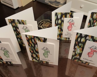 Celebrate! Feminine Greeting Cards