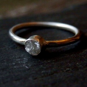 Raw diamond ring  Etsy