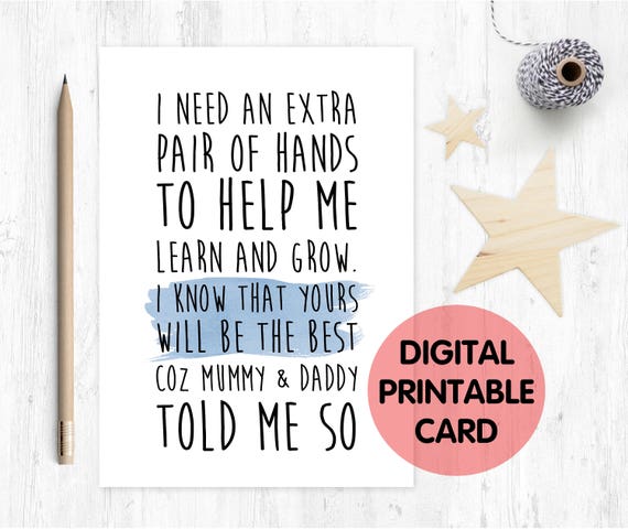 PRINTABLE will you be my godfather card, printable godfather card, godfather poem, godfather proposal, godfather card digital