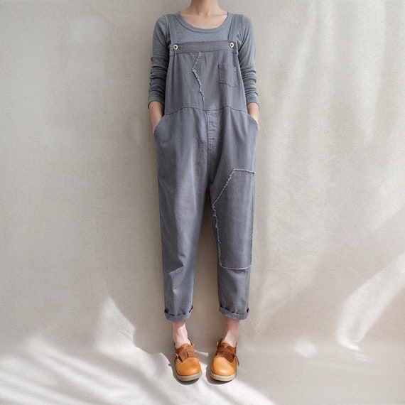 loose linen overalls