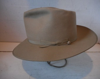Beautiful Vintage 50’s BORSALINO ALESSANDRIA, Tan, 7 fits to 7 1/8th