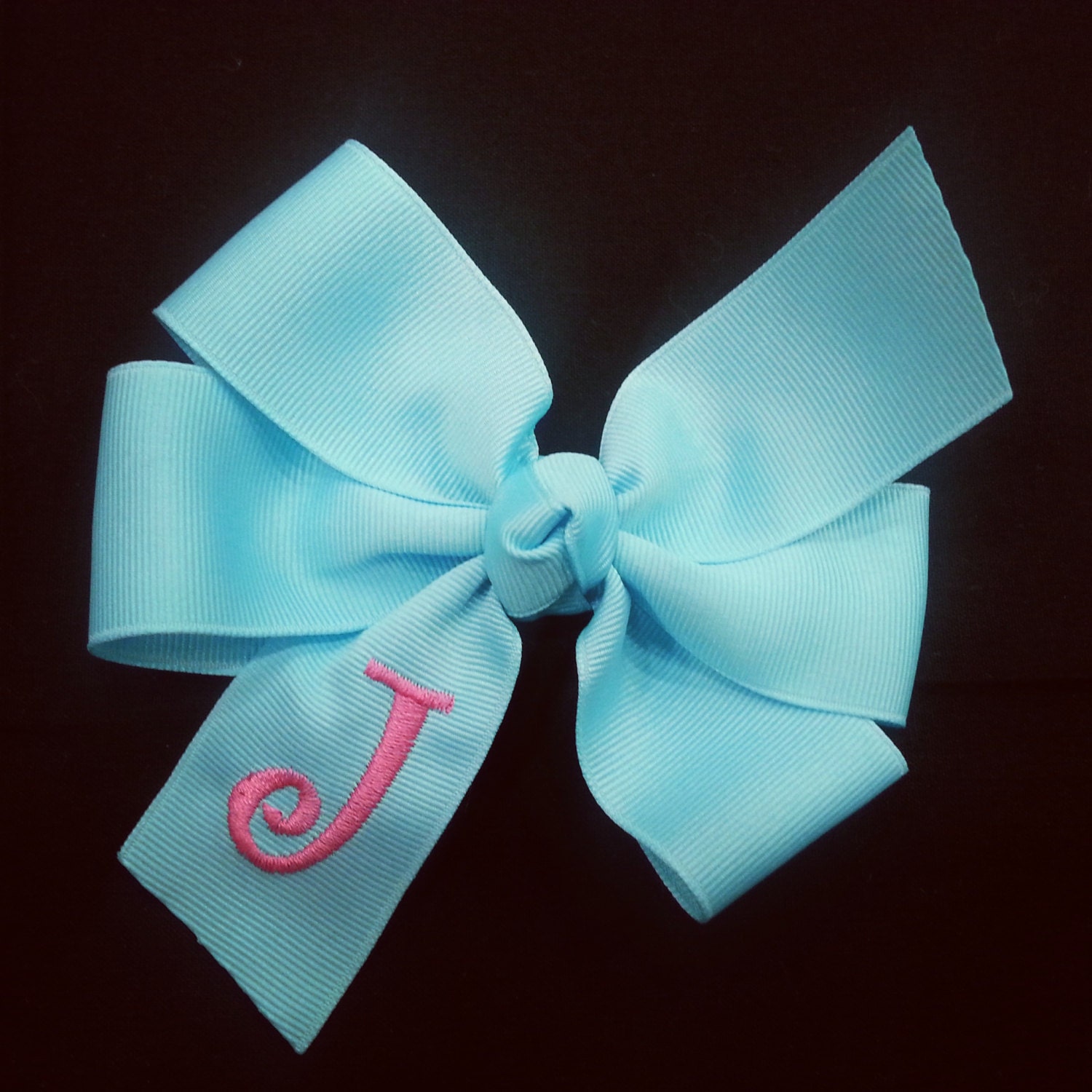 Personalized Hair Bow Monogrammed Hair Bow Personalized