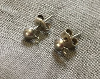 Studs or Stud Earrings in silver, 925 Sterling Silver earrings Silver 925, 925 sterling silver findings