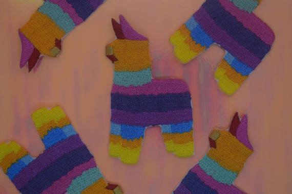 Raibow Pinata Iron on Patch