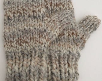 Knit Chunky Mittens