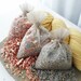 Organic Lavender Cedar Sachets - Moth Repellent Prevention for Handknits Wool Yarn Fiber Storage - Five Sizes Available