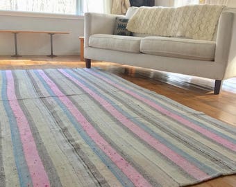 Antique Nomadic Mazandaran Kilim - 6' x 9.5'